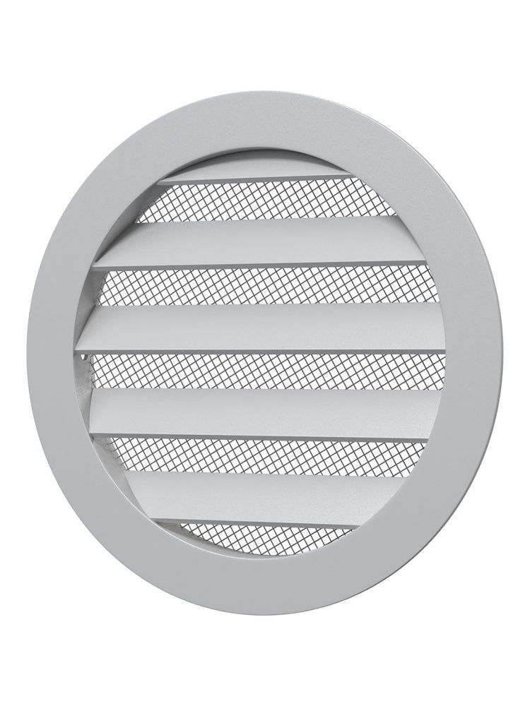 Решетка вентиляционная РКМ фланец D100 сетка D125 алюминий ERA STREETLINE