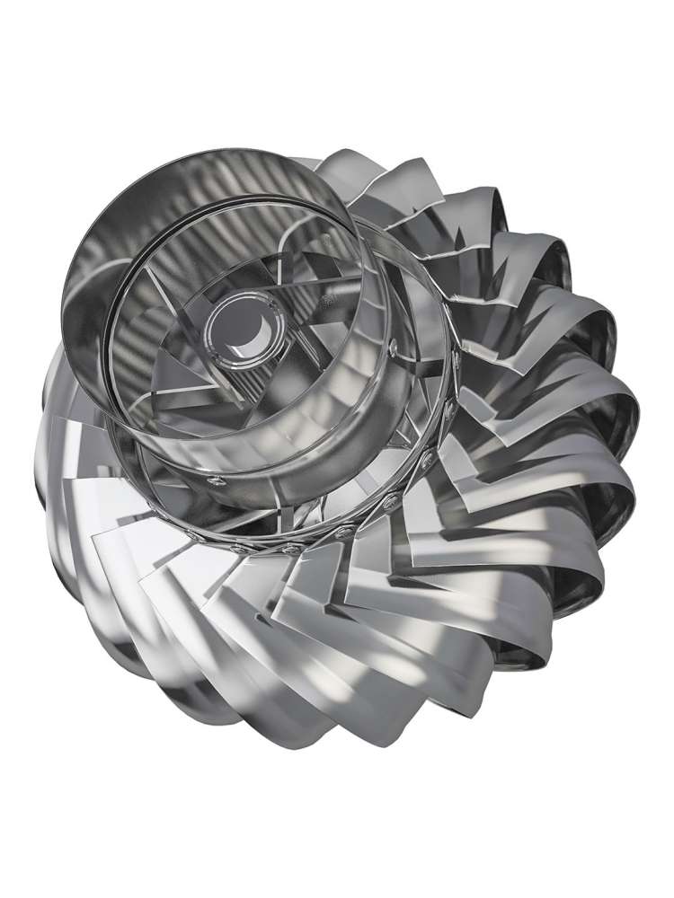 Турбодефлектор ТД фланец D125 нержавеющая сталь ERA STREETLINE