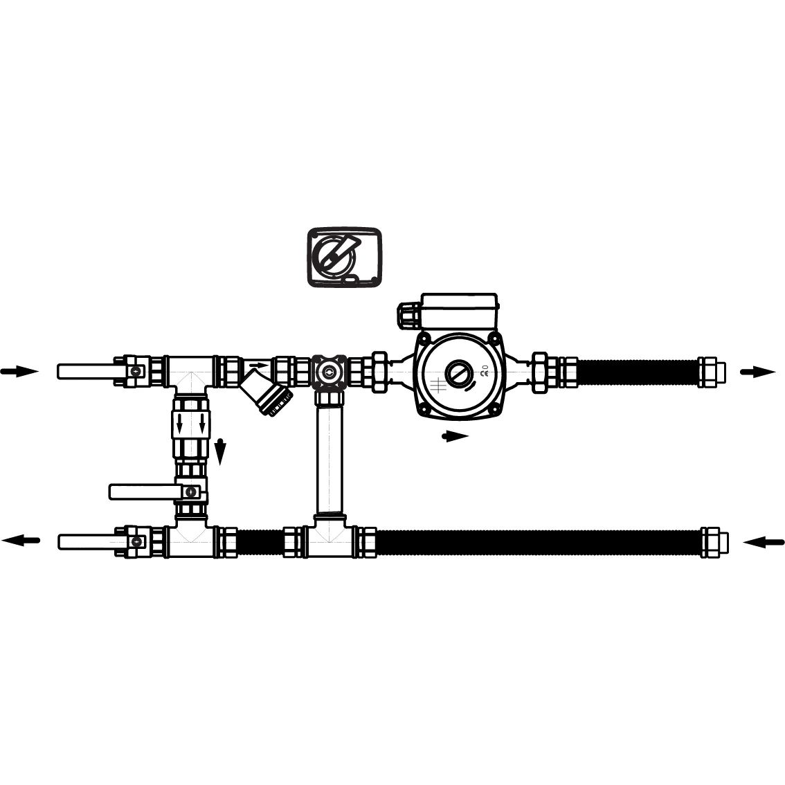 Узел регулирования для воздухонагревателя AIRS 120-16-32-3-BMS