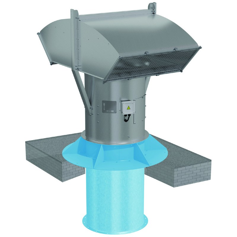 Вентилятор крышный осевой подпора ВОП-30-6,3-4/3000