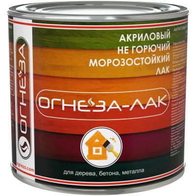 Лак акриловый ОГНЕЗА-ЛАК-ОД, матовый 2,4 л