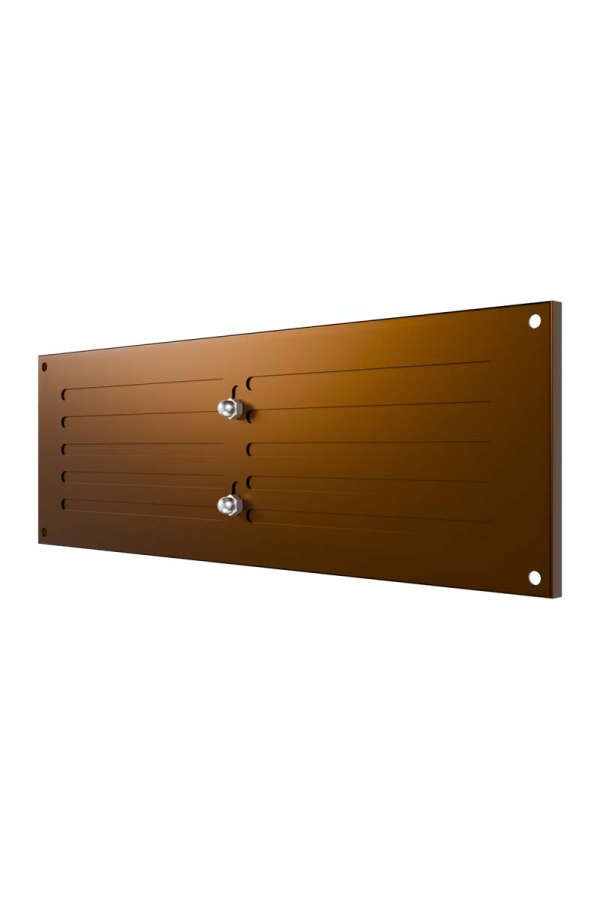 Решетка вентиляционная МЕР-В регулируемая 300х100 окрашенная сталь коричневый ERA